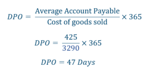 DPO calculation