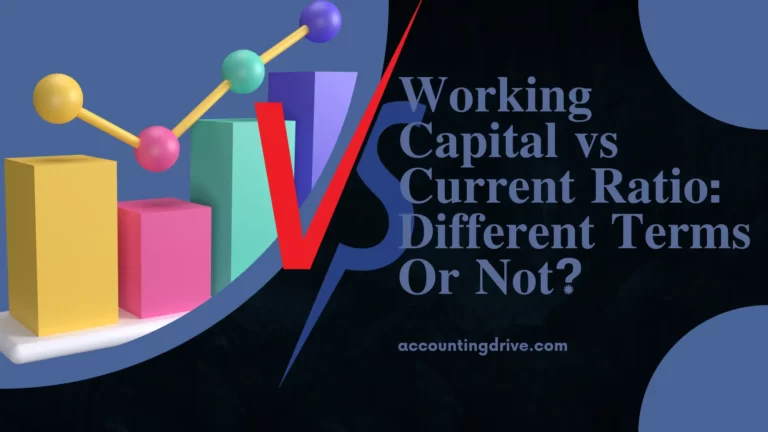 Working capital vs current ratio